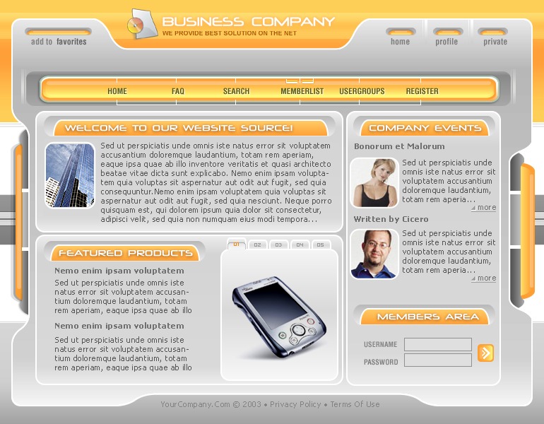 Business PhpBB Template 16196