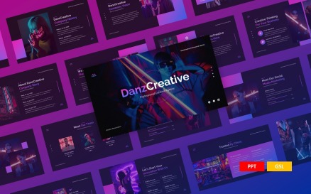 Danz - Creative Presentation PowerPoint Template