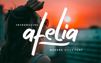 Afelia | Modern Style Font