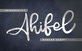 Ahifel | Modern Cursive Font