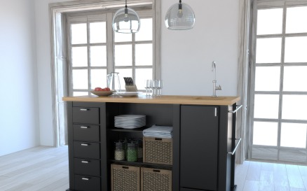 Kitchen island 0304 3D Model