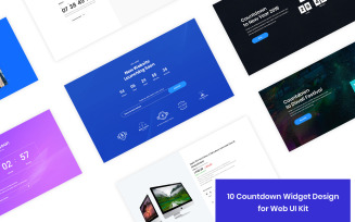 10 Countdown Widget Design for Web-UI Kit