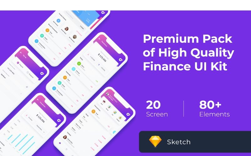 Mobile UI Finance UI Element