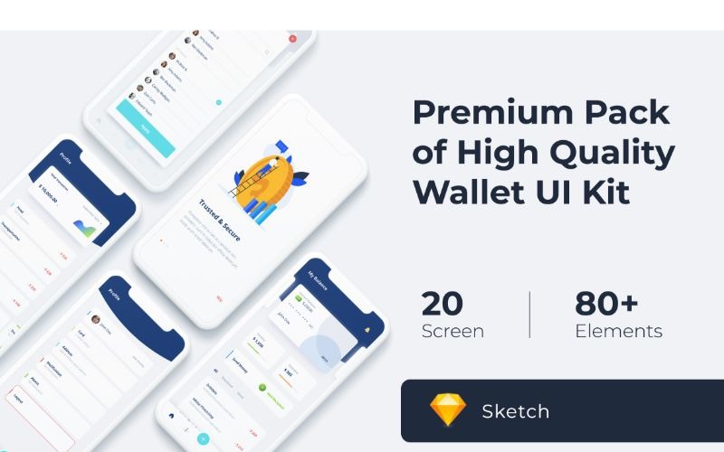 Mobile UI Wallet UI Element