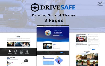 Drive Safe - Driving School Template Elementor Kit