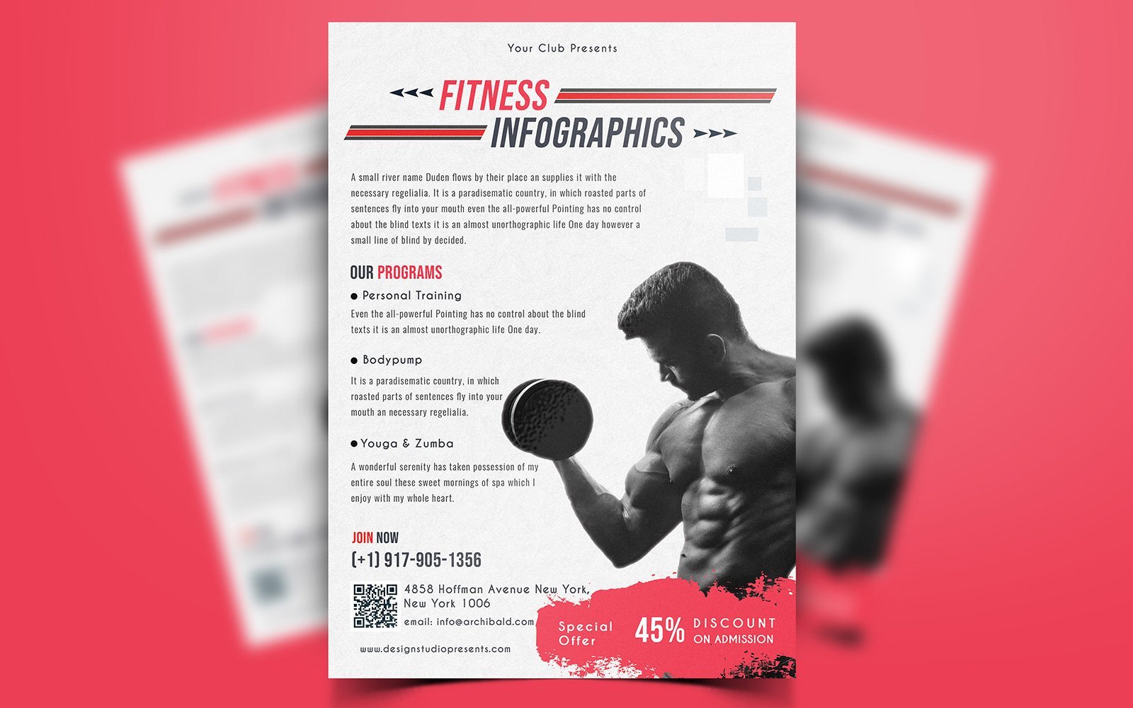 Template #161980 Fitness Bodybuilding Webdesign Template - Logo template Preview