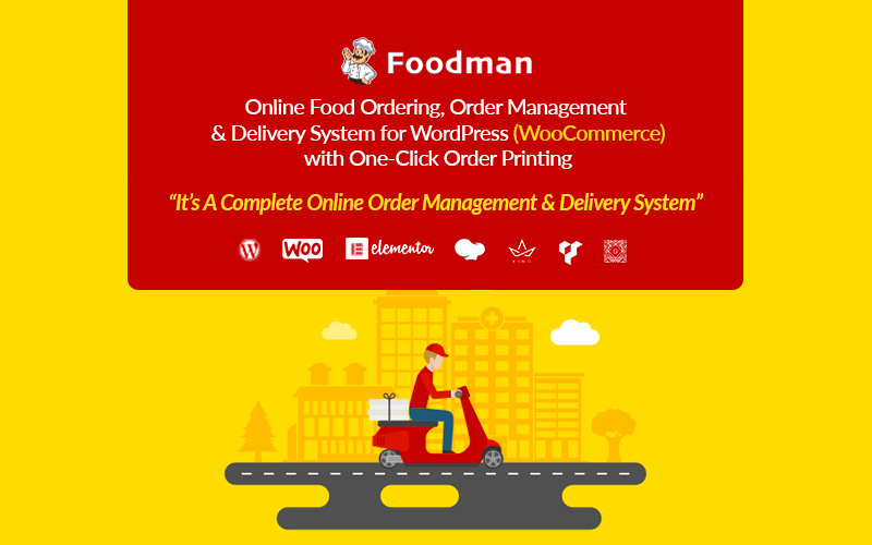 FoodMan | Online Food Ordering, Management & Delivery System WordPress Plugin Plugin WordPress №161902