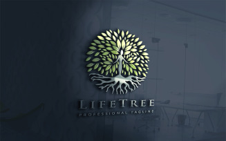 Life Tree Logo Template