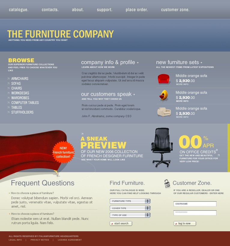 Php сайт шаблон. Php-Nuke. Nuke Templates. Каталог саппорт. Furniture customer.