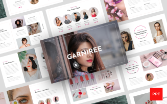 Garniree - Beauty & Cosmetics Presentation PowerPoint template