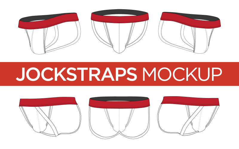 Jockstrap - Vector Template product mockup Product Mockup