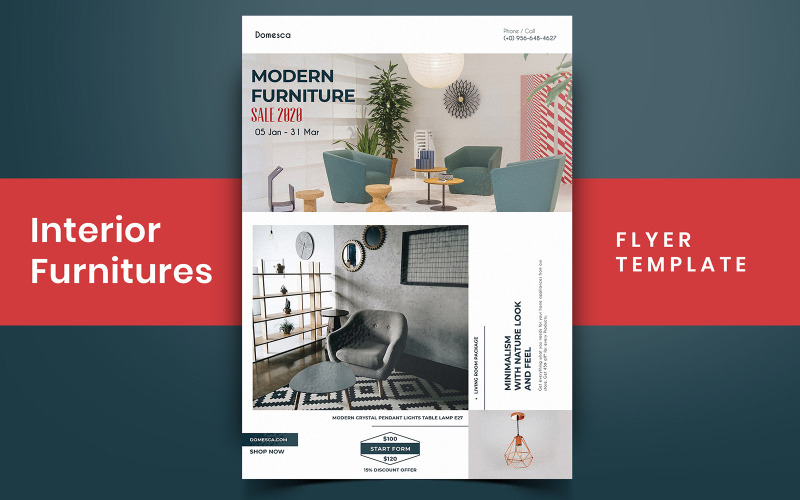 Thowl - Interior Furniture Flyer Design - Corporate Identity Template