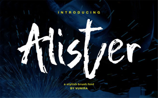 Alister | A Stylish Brush Font