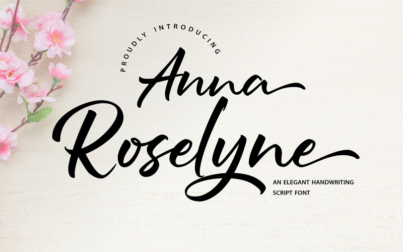 Anna Rosselyn | Elegant Handwriting Cursive Font
