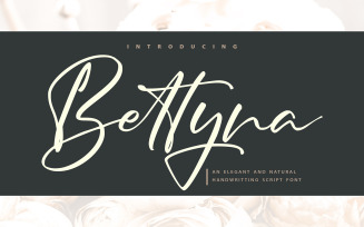 Bettyna | Handwriting Cursive Font
