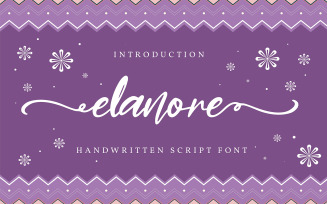 Elanore | Handwritten Cursive Font