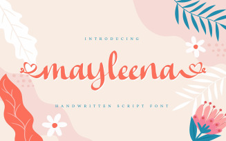 Mayleena | Handwritten Cursive Font
