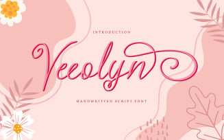Veeolyn | Handwritten Cursive Font