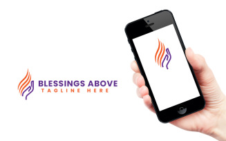 Blessings Above Logo Template
