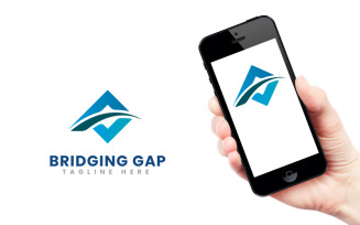 Bridging Gap Corporate and Education Logo Template