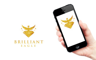 Brilliant Eagle Jewel Concept Design Logo Template