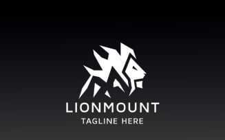 Professional Lion Mount Logo Template