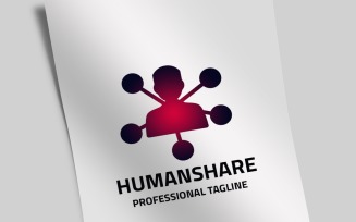 Human Share Logo Template