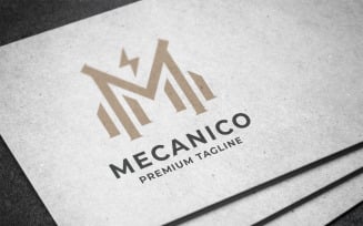 Mecanico Letter M Logo Template