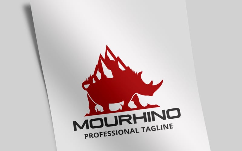 Mountain Rhino Logo Template