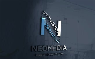 Neo Media Letter N Logo Template