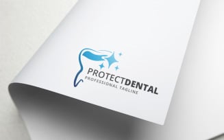 Protect Dental Logo Template