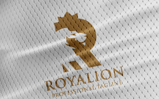 Royal Lion Letter R Logo Template