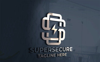Super Secure Letter S Logo Template