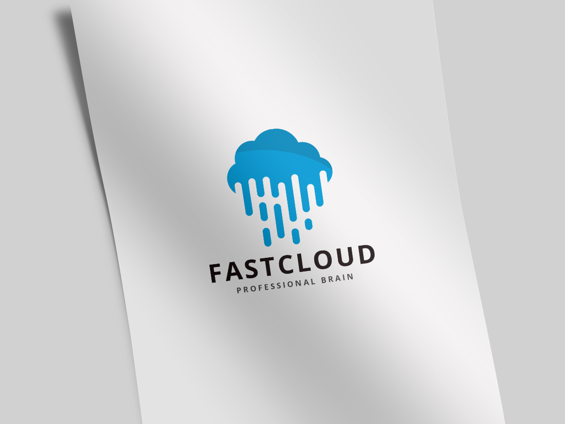 Fast Cloud Logo Template