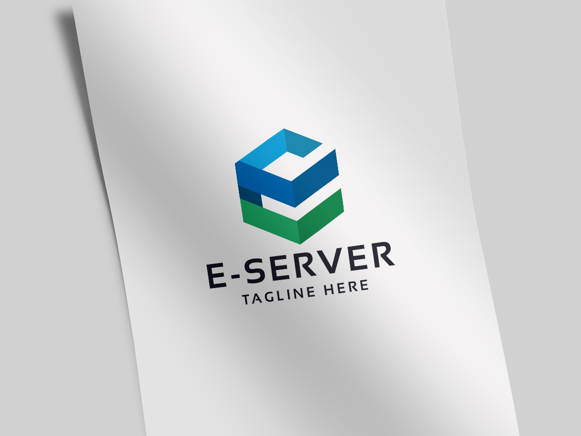 e-Server Letter E Logo Template