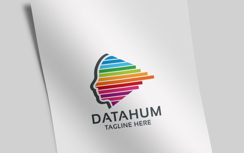 Data Human Logo Template
