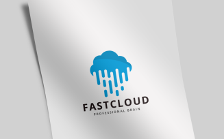 Fast Cloud Logo Template