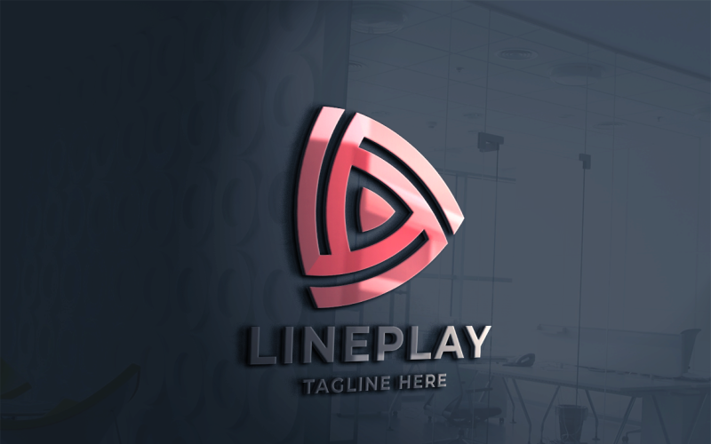Line Play Logo Template