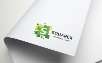 Squarex Letter S Logo Template