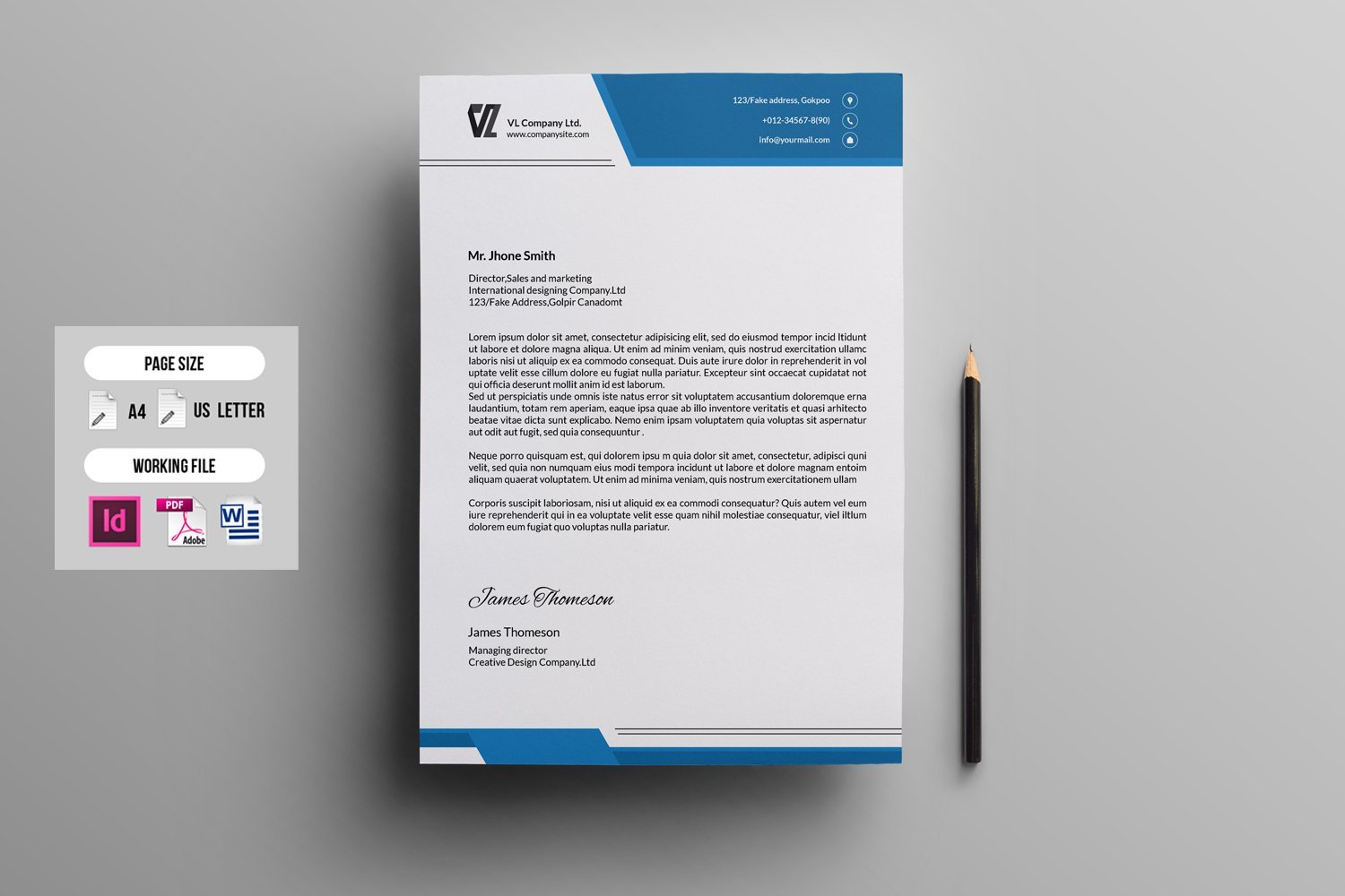 Kit Graphique #162904 Letterhead Design Divers Modles Web - Logo template Preview