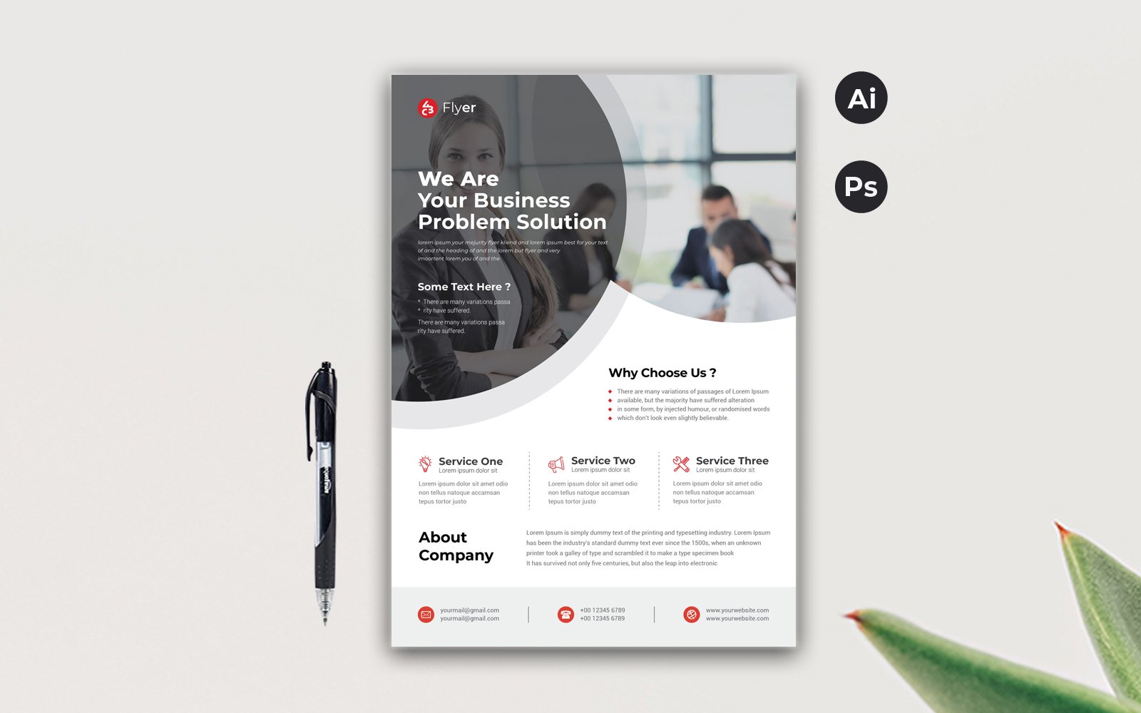 Kit Graphique #162922 Template Prospectus Divers Modles Web - Logo template Preview