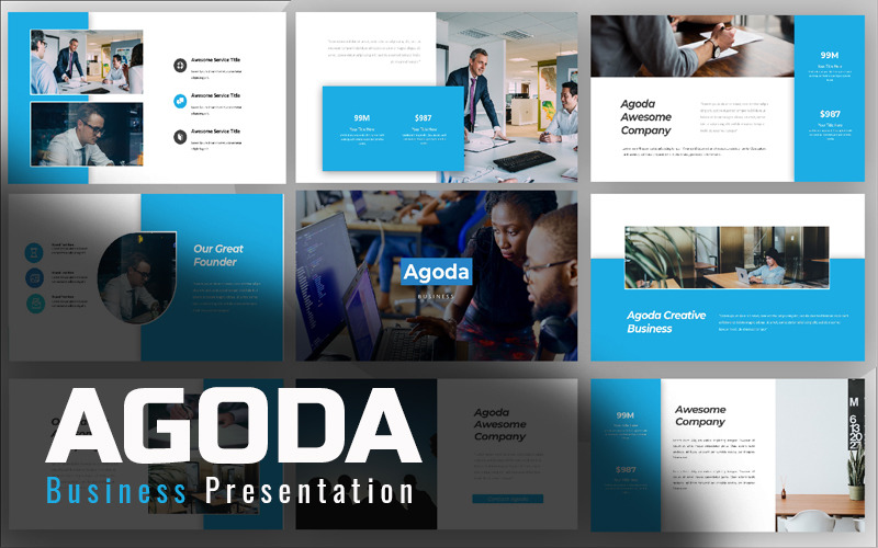 Agoda Business PowerPoint template PowerPoint Template