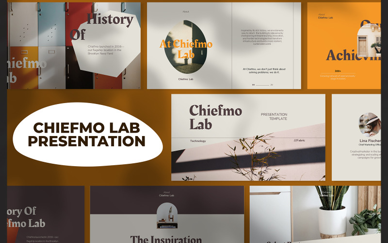 Chiefmo Lab - Presentation PowerPoint template PowerPoint Template