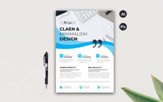Clean & Minimal Flyer - Corporate Identity Template