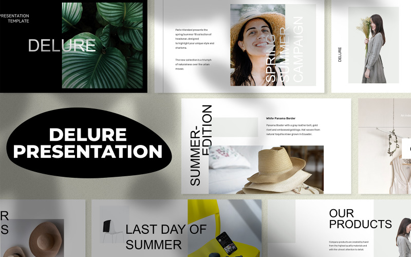 Delure Presentation PowerPoint template PowerPoint Template