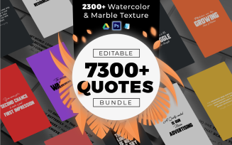 7300 Quotes and Textures Bundle - Corporate Identity Template