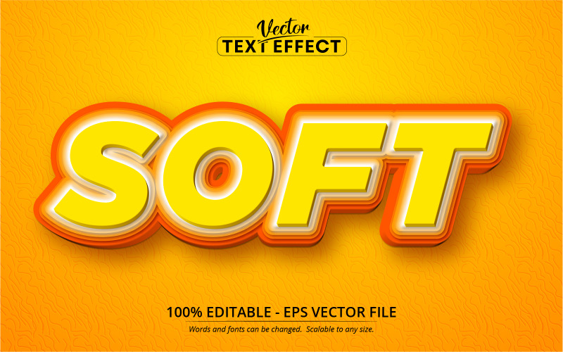 Cartoon Style Editable Text Effect - Vector Image Vector Graphic