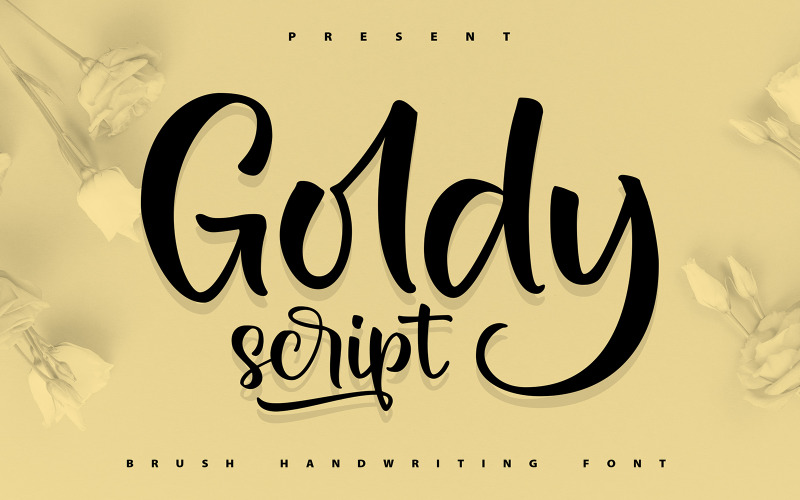 Goldy | Brush Handwriting Font