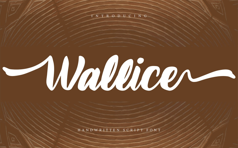 Wallice | Handwritten Cursive Font