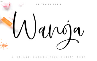Wanoja | Unique Handwriting Cursive Font